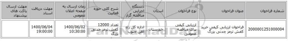 فراخوان ارزیابی کیفی خرید کفش ترمز چدنی بزرگ