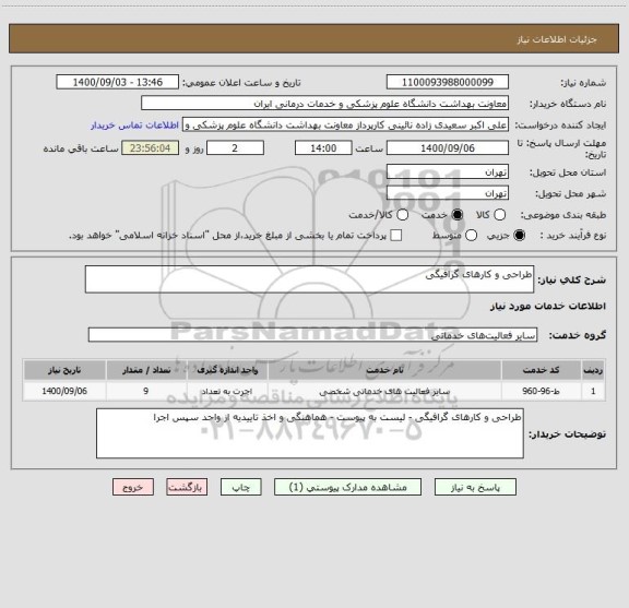 استعلام طراحی و کارهای گرافیگی