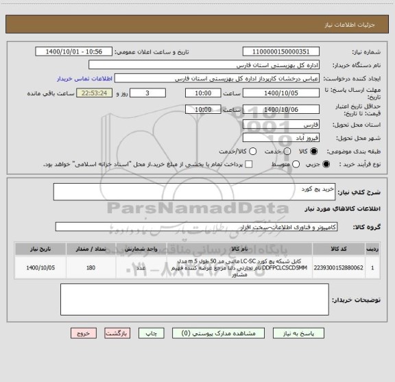 استعلام خرید پچ کورد