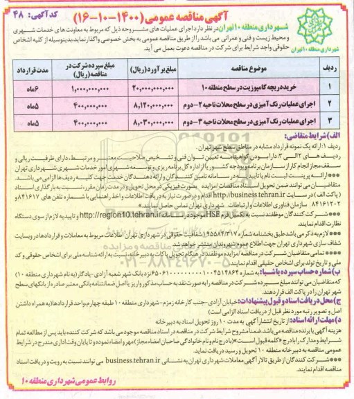 مناقصه، مناقصه خرید دریچه کامپوزیت ...