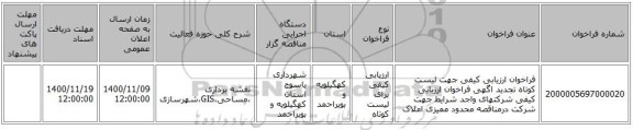 فراخوان ارزیابی کیفی جهت لیست کوتاه تجدید اگهی فراخوان ارزیابی کیفی شرکتهای واجد شرایط جهت شرکت درمناقصه محدود ممیزی املاک