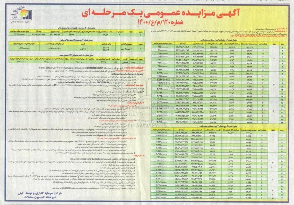 مزایده  پیش فروش 47 واحد مسکونی ....