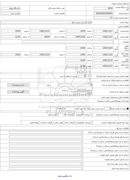 اجاره باغ سیب پردیس نازلو